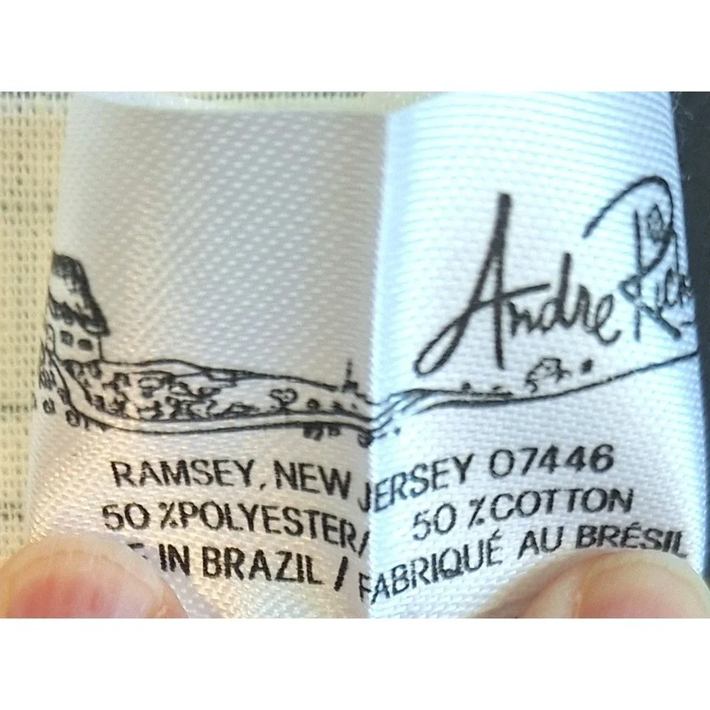 Andre Richard Vintage Cloth Napkins Set of 8 Pink poppie Grey Pinstripe